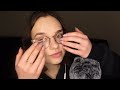 ASMR tapping on my glasses (no talking) | glasses sounds, long nails tapping