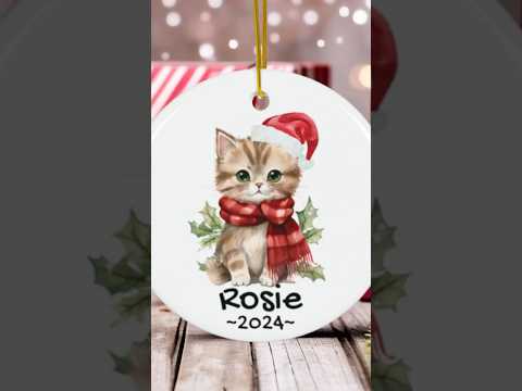 Custom cat Christmas ornaments 🎄🐱🎁