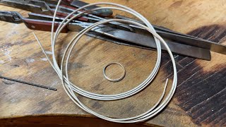 Sterling Silver 2mm D Shape Wedding Band Ring Making Tutorial - Roberts & Co Live Stream