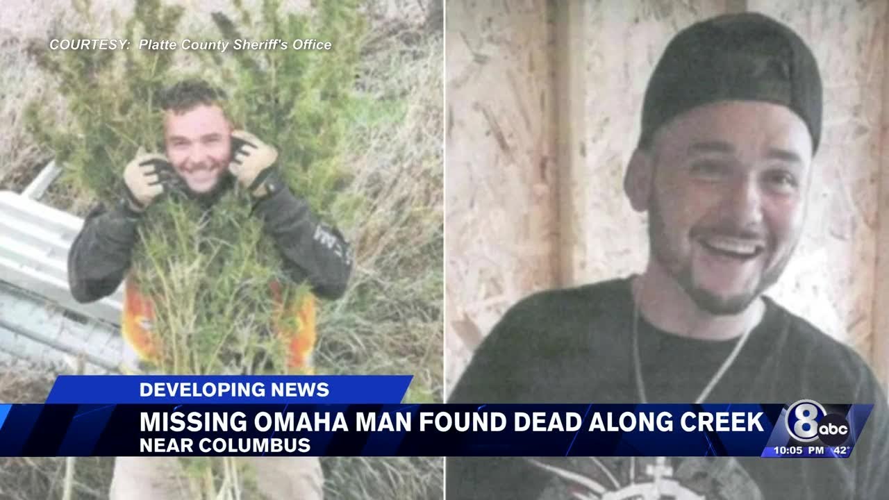 Missing Omaha man found dead along creek near Columbus - YouTube