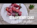 STRAWBERRY CAKE | EASY TO MAKE | My new year celebration cake