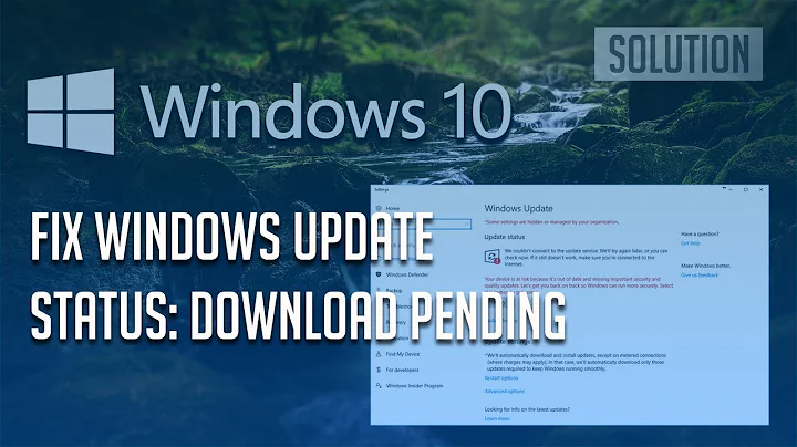 Fix Status:"Pending Download" in Windows 10 -[7 Solutions] 2025