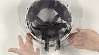 MSA V-Gard® H1 Safety Helmet - EN12492 Chinstrap Installation