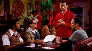 Leonard, Sheldon And Rajesh At A Chinese Restaurant  The Big Bang Theory 1х07