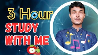 Live 3 Hours Study With Me | Pomodoro 25/5 Timer |  Music🎶 🌧️ | Daily | 26 April 2024