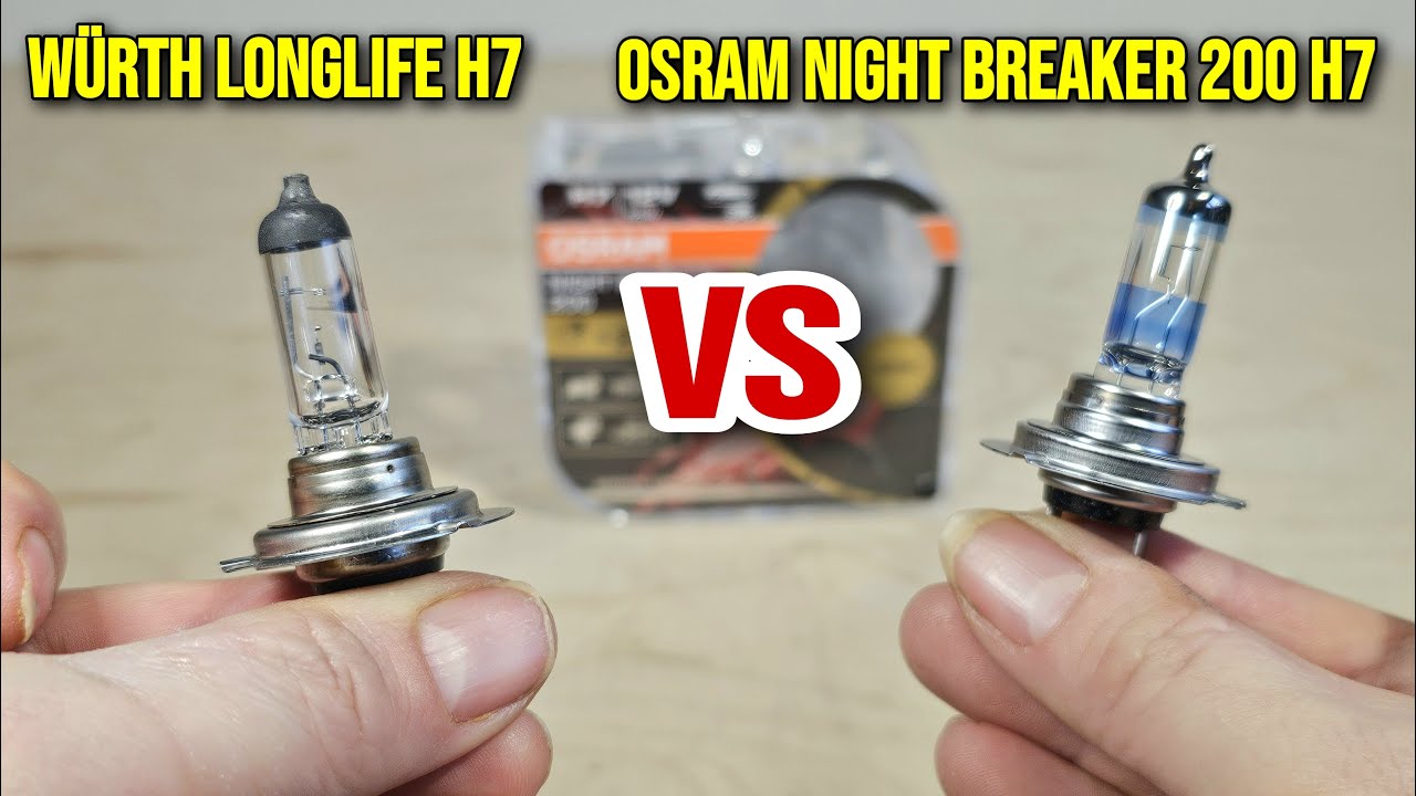 Osram Night Breaker 200 H7 VS Würth Longlife H7 