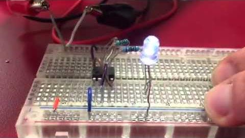 Changing frequency of blinking LED