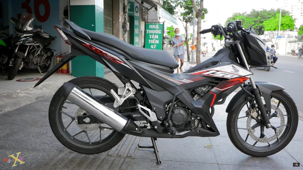 Honda SONIC 150R - Đen Nhám Tổ ong / New Activo Black... - youtube