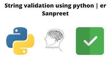 String Validation Python | ersanpreet