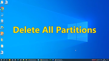 How to remove all partitions from a hard drive at once in Windows 10?