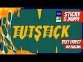 How to make a "Sticky Drippy Title" - liquid text animation after effects -