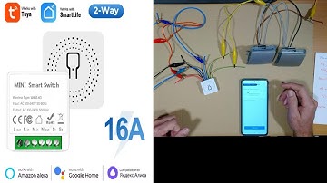 MINI SMART SWITCH WIFI TUYA SMART LIFE. Interruptor inteligente. Uso simple y como conmutador.