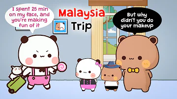 Malaysia TRIP😍✈  | BUBU DUDU Cuties| peachgoma | cartoon Animation | Bubu Dudu Animation