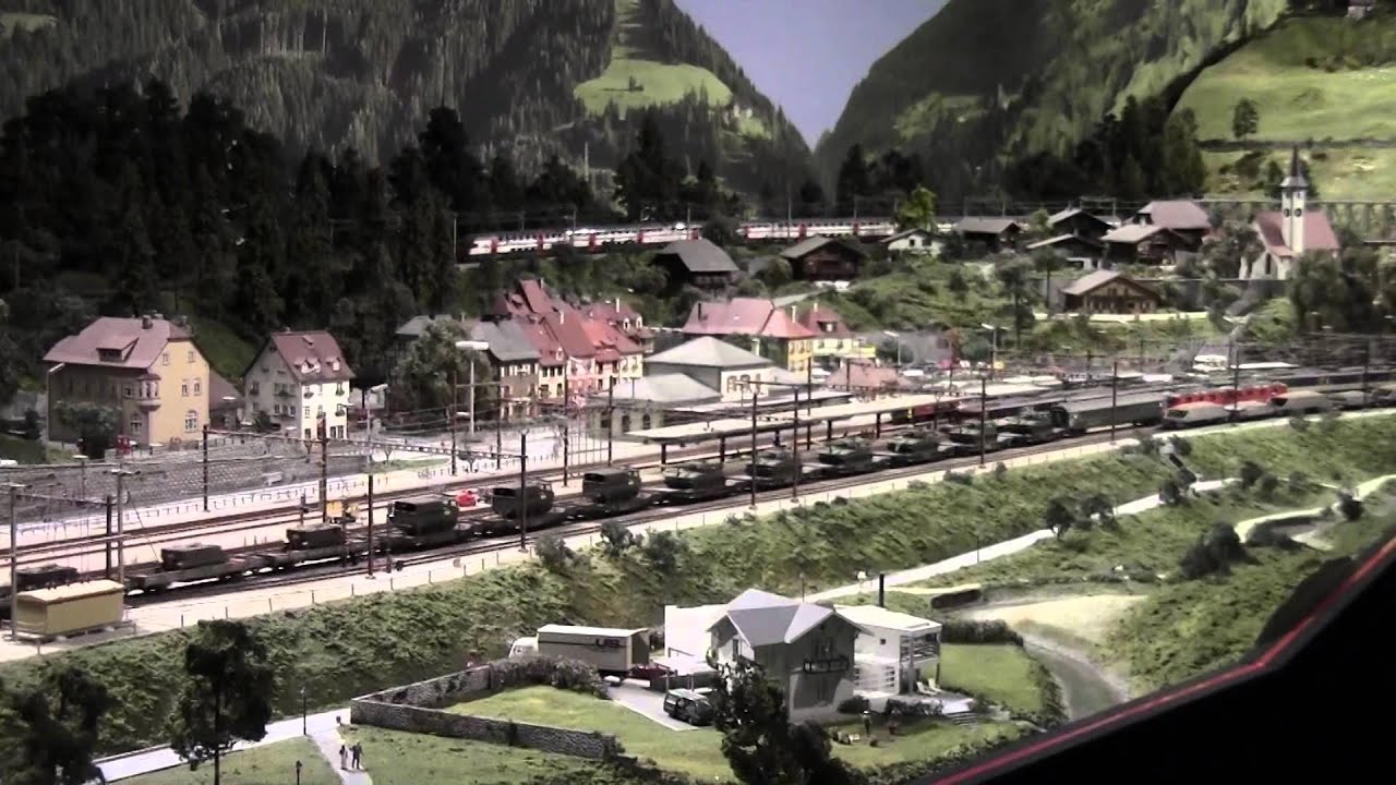 Trains HO de Kaeserberg Granges-Paccots Fribourg Suisse - YouTube