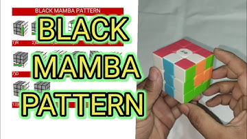 🐍Black Mamba Pattern in cube|How to make Black Mamba Pattern on Rubik