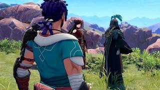Fire Emblem: Fortune's Weave - Castor Meets Raksha and Hong Hua in Ribeira (Cutscene)