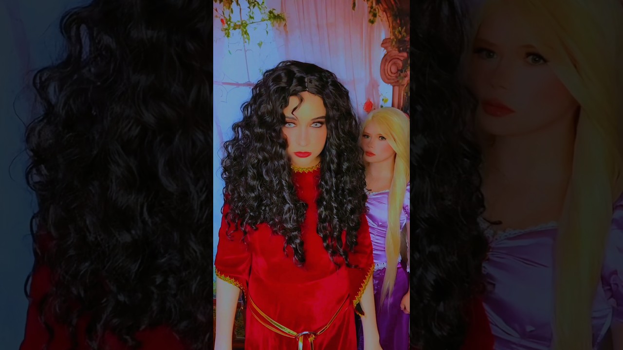 Now I'm the bad guy | Mother Gothel & Rapunzel @nikkihatsunecosplay #cosplay | Tangled