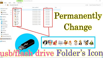 How to Permanently Change Usb/Flash Drive Folder Icon 2020