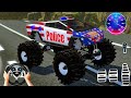Extreme Monster Truck Racing Simulator 2026 - Police Car USAMega Ramp Driving  - Android Gameplay #3