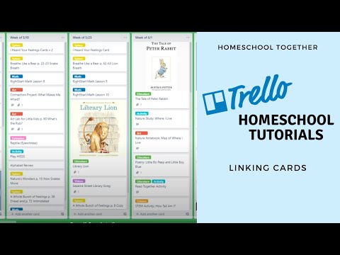 Trello Homeschool Tutorials: Linking Cards