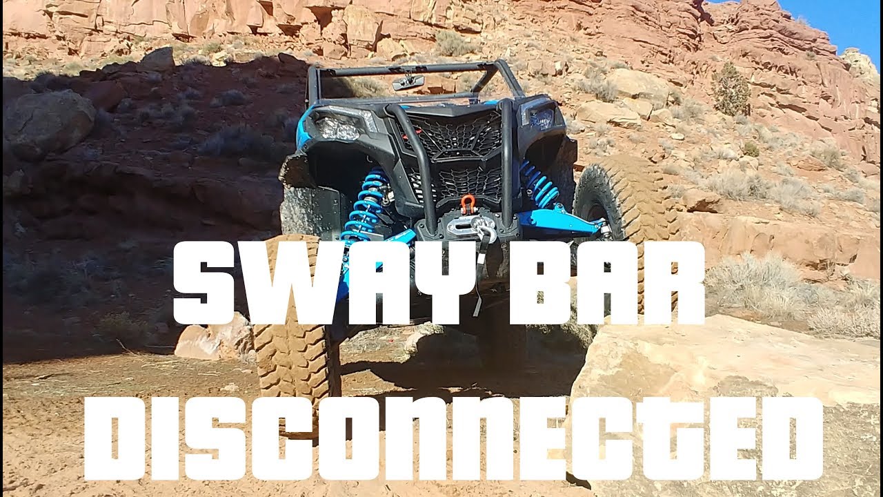 CanAm Maverick Sport XRC, SWAY BAR DISCONNECTED! YouTube