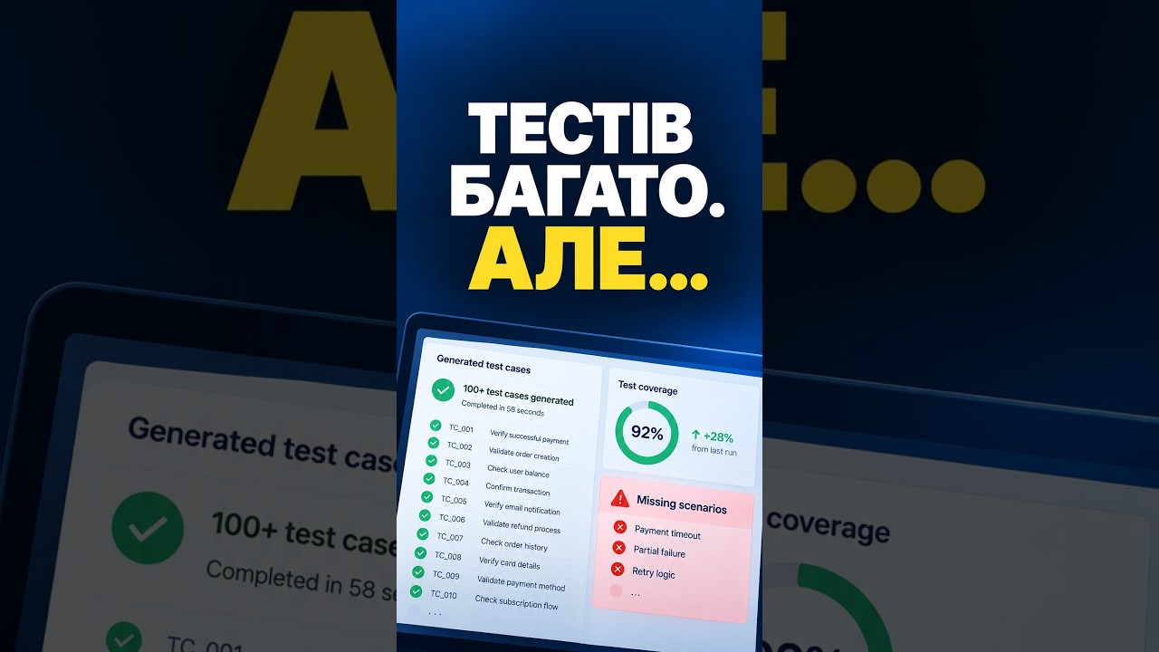 AI створив 100 тестів. Але не побачив головного