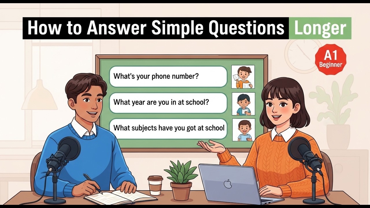 Answer In Simple Language How to Answer Simple Questions Longer | Daily Routine | English for ...