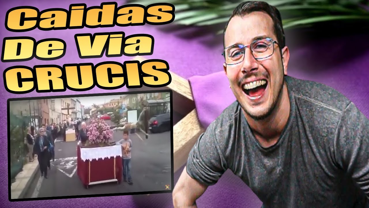 Italiano reacciona a Algunas Caídas En Vía Crucis.