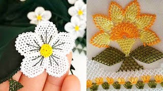 Extremely Gorgeous Needle Tatting /Needle crochet border For Scarf designs In stylish colors 2021