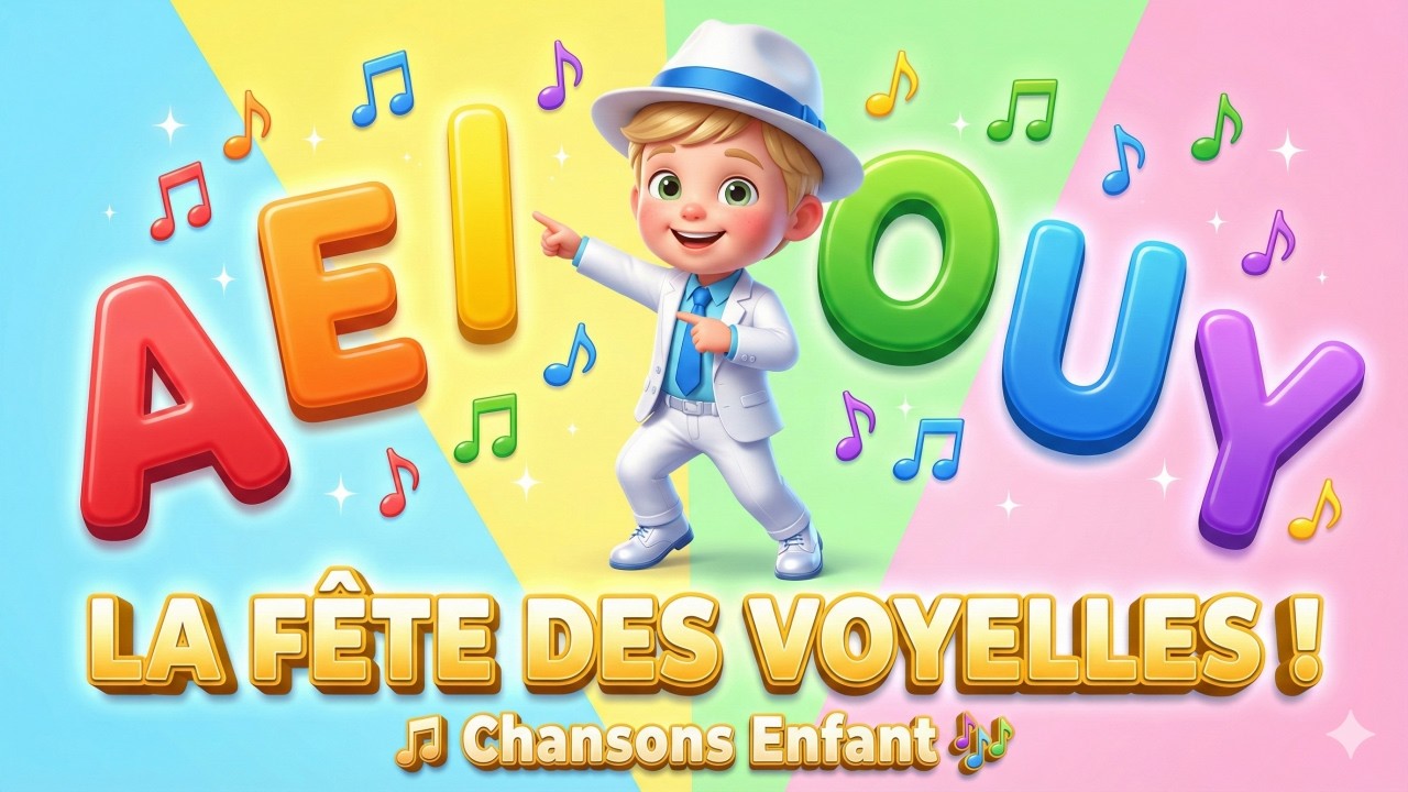 🔤 La Fête des Voyelles 🎶 | Chansons Enfant pour Apprendre l’Alphabet Français