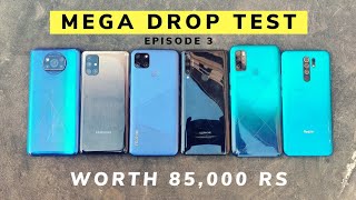 Mega Drop Test | POCO X3, M2 | realme C15 | Redmi 9 Prime | Samsung M31s | Infinix | Honor 9x