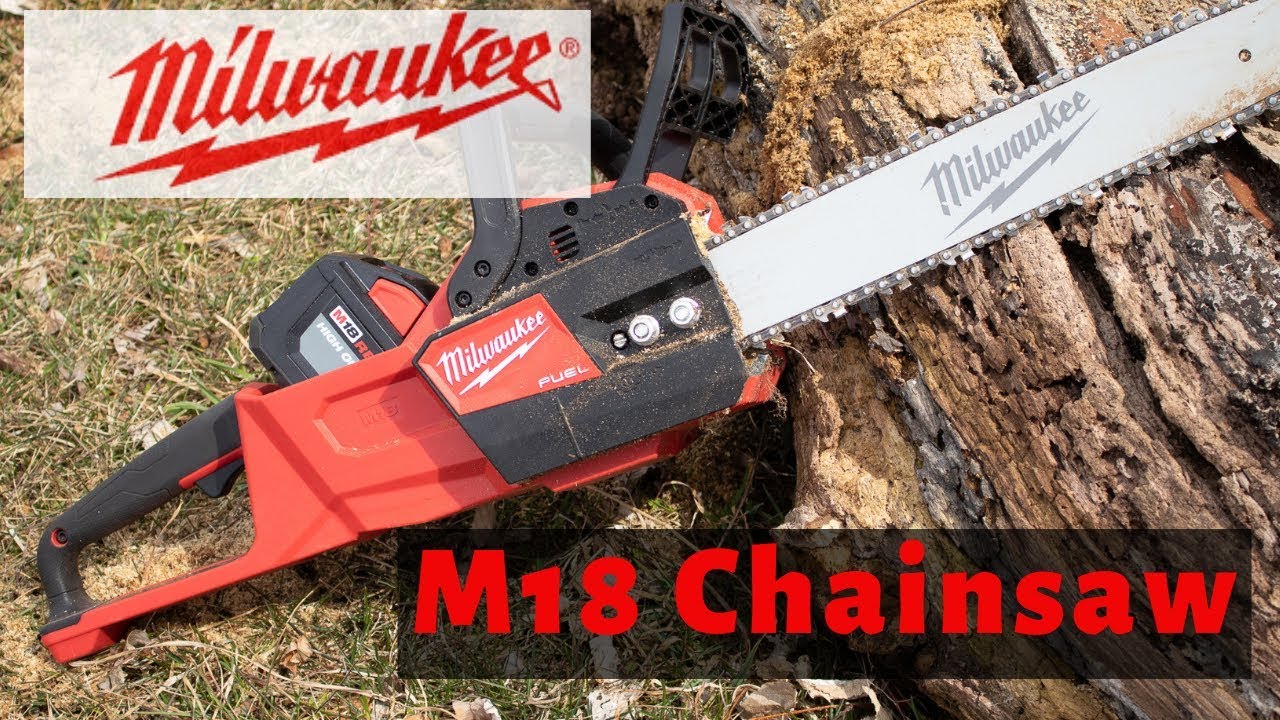 Milwaukee M18 Fuel 16" Chainsaw in Action Test and Review - YouTube