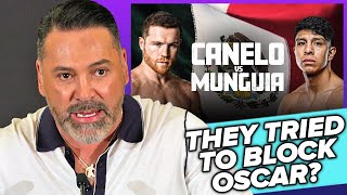 "F*** you guys!" De La Hoya almost BLOCKED from Canelo vs Munguia?