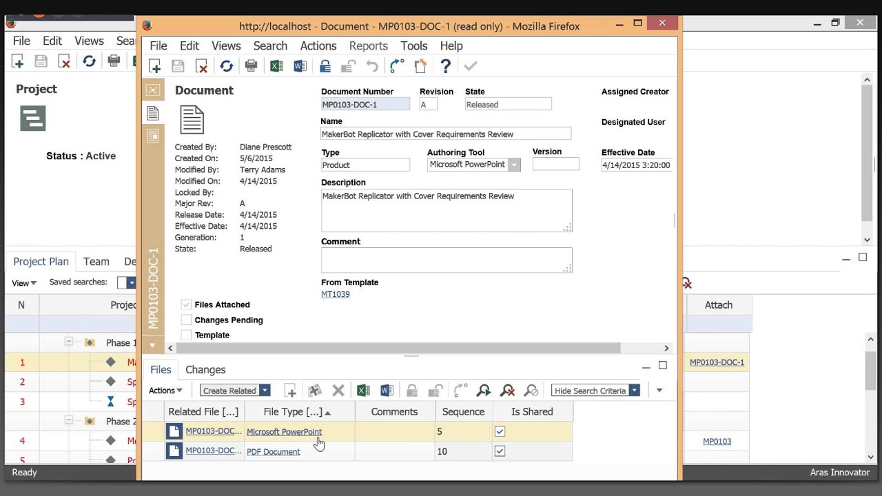 Aras Innovator Demo: Project Management - YouTube
