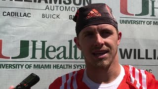 Braxton Berrios on Miami Hurricanes QB battle Profile