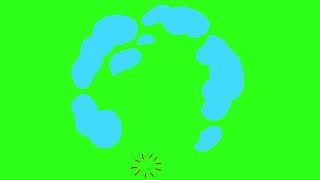 Cartoon Earth Globe Spinning Animation Green Screen
