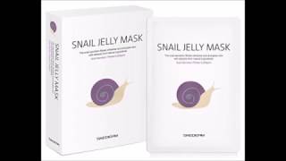Skederm Snail Jelly Face Mask 10 Sheets  snail secretion filtrate 5,000ppm
