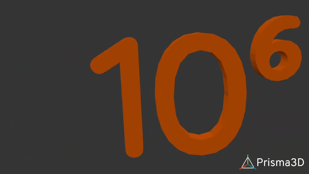 Big Numbers 0 to Googol prisma3d