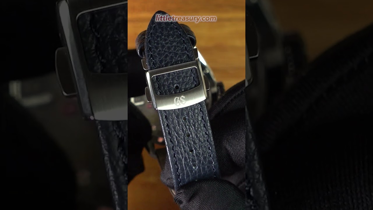 Ремешок из кожи вагю на часах Grand Seiko SLGW007 Moonlit Birch