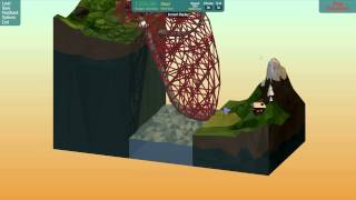 Poly Bridge - Loop To Down The Cliff