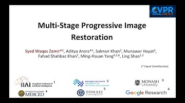 MPRNet: Multi-Stage Progressive Image Restoration (CVPR 2021)