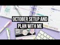 Plan With Me and October Setup in my Social Media Planner // Classic Dashboard Layout Happy Planner