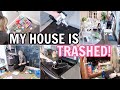 MY HOUSE IS TRASHED! CLEAN WITH ME 2024 | ALL DAY CLEANING MOTIVATION | ORGANIZING &amp; DECLUTTERING