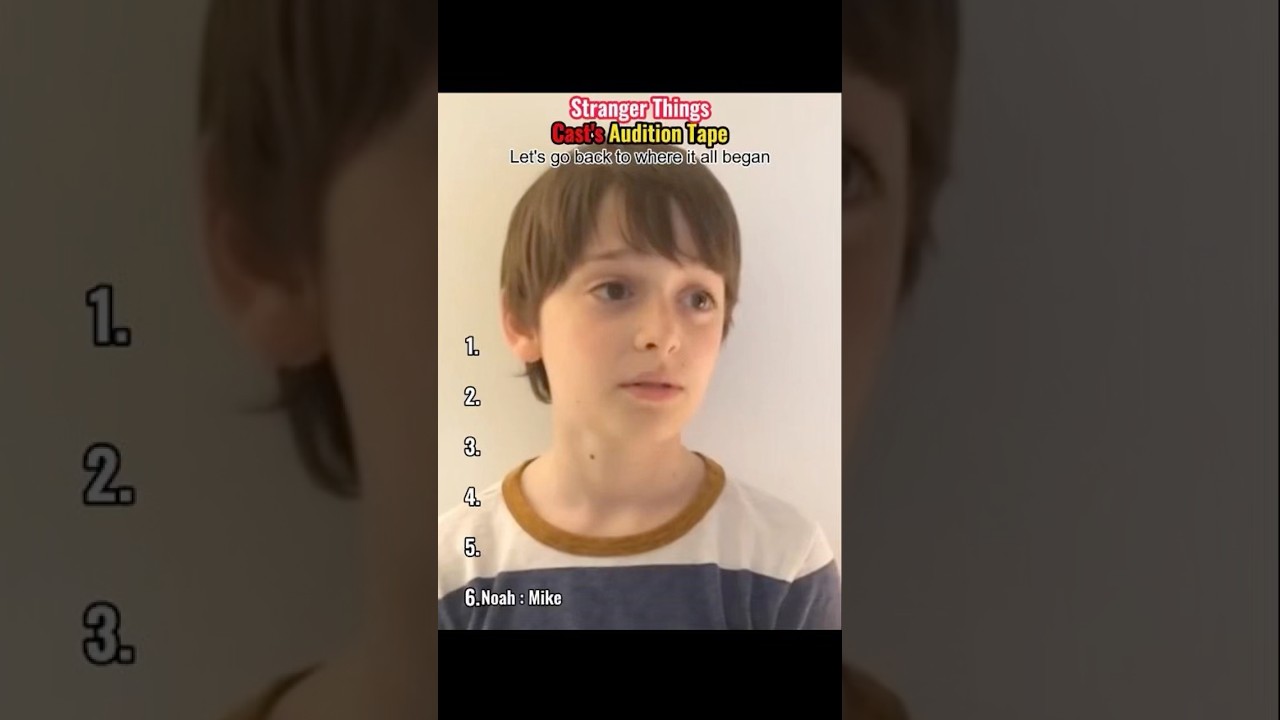 Stranger Things cast's audition tape.