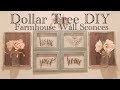 Dollar Tree DIY Farmhouse Style Wall Sconces || Wall Lights Dollar Tree DIY Farmhouse Style Wall Sconces || Wall Lights