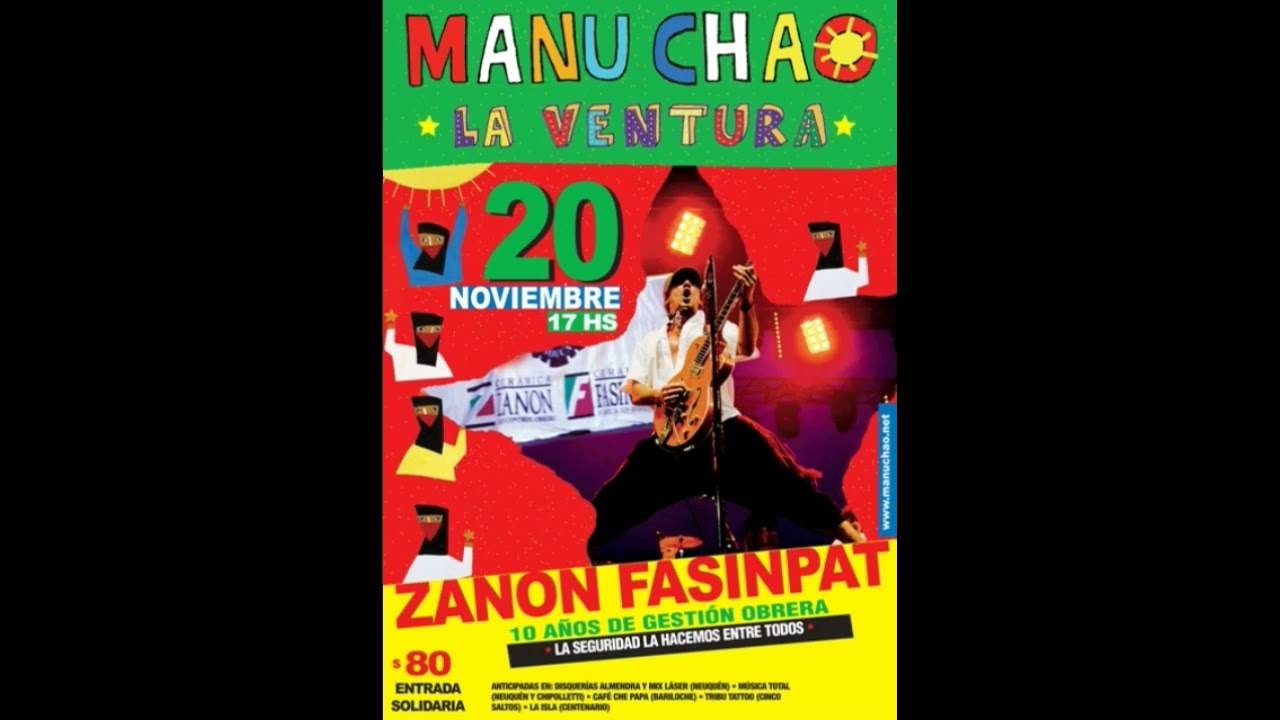 Manu Chao - Zanon FaSinPat - SHOW COMPLETO (20/11/2011)