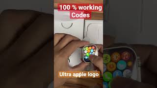 100 % working ultra apple logo code ⌚️ #shorts #ultra