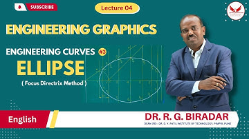 Ellipse by Focus Directrix Method | Engineering Curves | Lecture 4 #labtech #ellipse