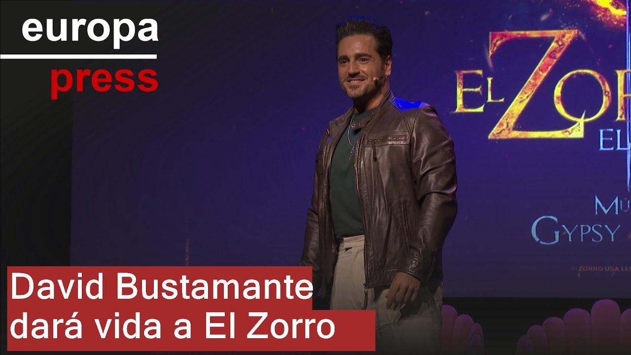 David Bustamante dará vida a El Zorro en un nuevo musical en el Teatro de La Latina