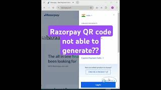 Why is my Razorpay QR code not working? |How to enable QR code in Razorpay? #short #shorts #viral